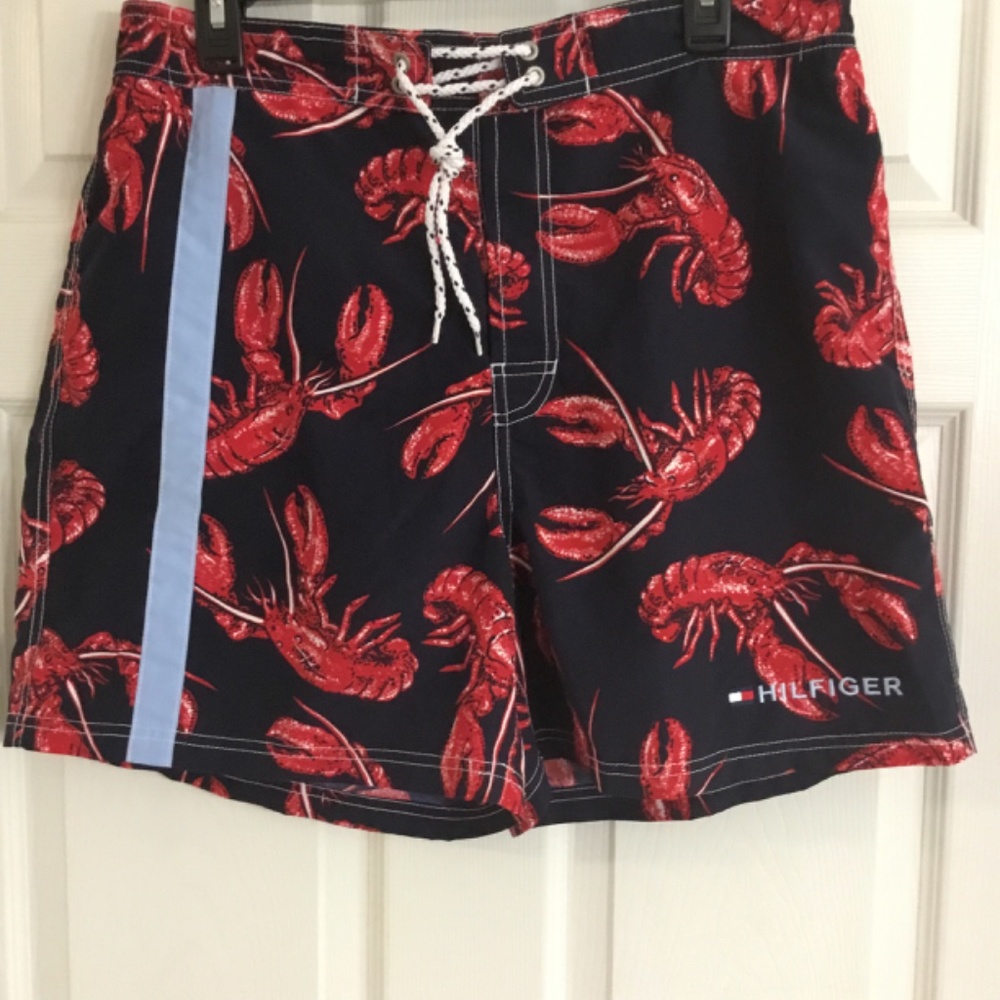 Tommy Hilfiger Lobster Print Swim Shorts - Picture 2 of 9